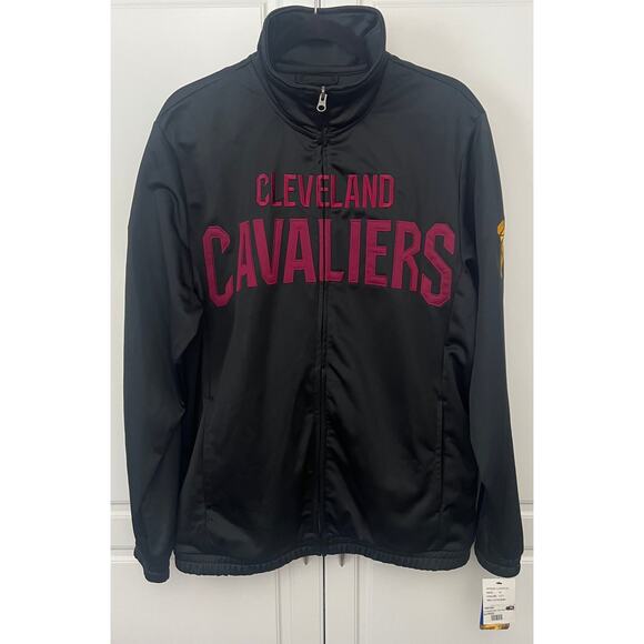 Cleveland Cavaliers GIII Carl Banks Men's Black Pre-Game Track Jacket M  NWT - Picture 1 of 11